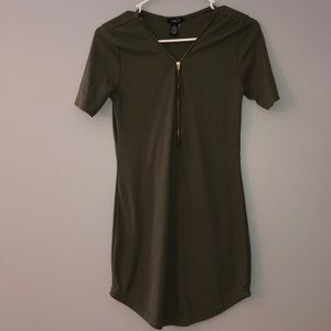 Olive green dress